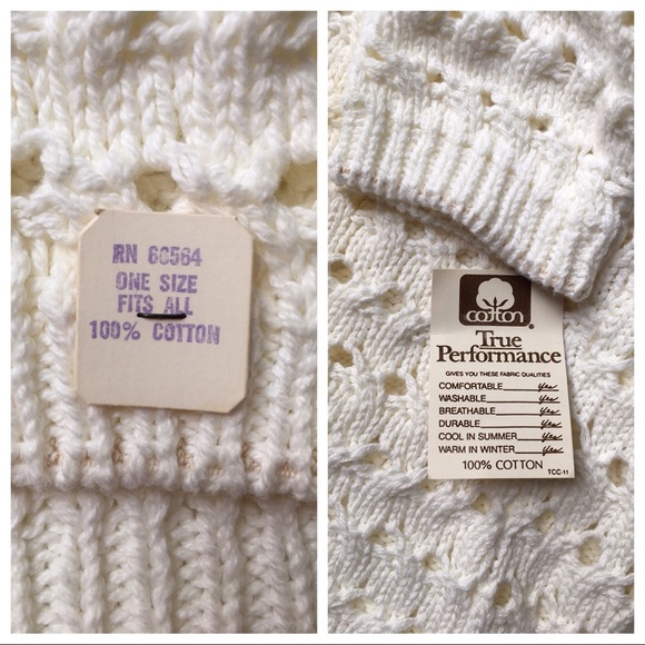 🚫SOLD🚫 Super Oversized Chunky White Sweater Top - Picture 6 of 7